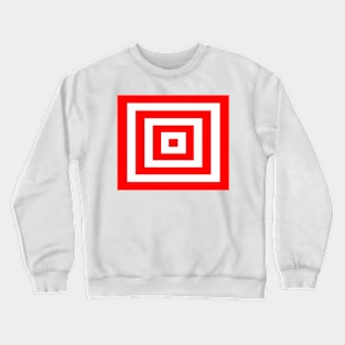 Abstract geometric pattern - red and white. Crewneck Sweatshirt